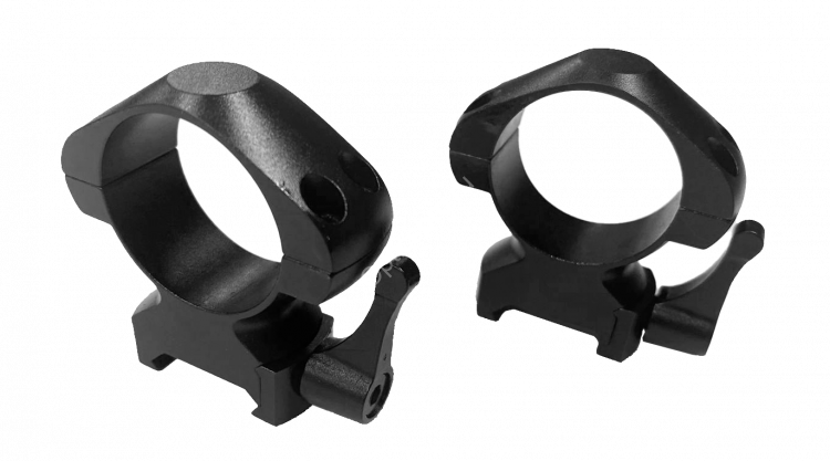 Кольца ARKON 30 мм быстросъемные на weaver / Аркон 30 мм быстросъемные на вивер стальные, высокие