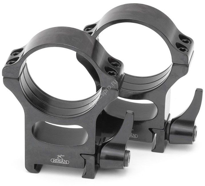 Кольца Rusan быстросъемные Picatinny на 34мм H24 рычажные (050P-34-24-R)