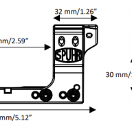 Кронштейн SPUHR Scope Mount Gen3 34мм на Picatinny, h=30мм, 3MIL