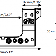 Кронштейн SPUHR Scope Mount Gen3 34мм на Picatinny, h=38мм, 6MIL