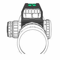 Уровень пузырьковый с линзой Vector Optics X-Accu 34мм Quick-flip