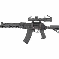 Кронштейн GTS Q.128 боковой быстросъёмный Picatinny АК/Сайга, 11 слотов