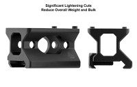 Кронштейн UTG Super Slim база RMR на Picatinny, высокий (h=0,87in)