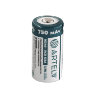 Аккумуляторная батарея RCR123 ARTELV 3.7V Li-Ion 750 mAh