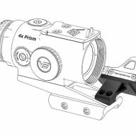 Кронштейн угловой Vector Optics Red Dot Sight Offset Mount MAG для SCPSM-01
