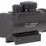 Коллиматор Target Optic 1x30, Weaver/призма 11мм, красная марка,точка 2 MOA
