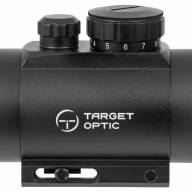 Коллиматор Target Optic 1x40, Weaver, красная марка,точка 2 MOA