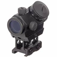 Коллиматор Target Optic 1x20, Weaver, красная марка, точка 2 MOA, проставка