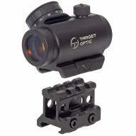 Коллиматор Target Optic 1x20, Weaver, красная марка, точка 2 MOA, проставка