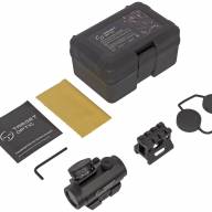 Коллиматор Target Optic 1x20, Weaver, красная марка, точка 2 MOA, проставка