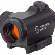 Коллиматор Target Optic 1x22, Weaver, красная марка, точка 2 MOA, проставка