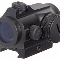 Коллиматор Target Optic 1x22, Weaver, красная марка, точка 2 MOA, проставка