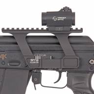 Коллиматор Target Optic 1x22, Weaver, красная марка, точка 2 MOA, проставка